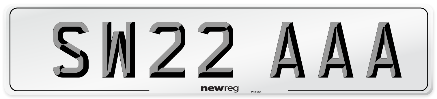 SW22 AAA Number Plate from New Reg